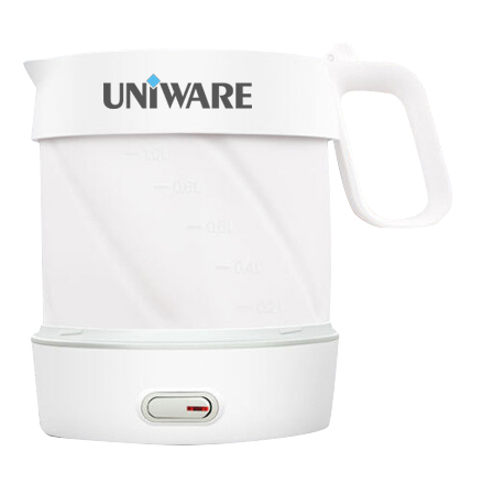 UNIWARE FOLDABLE TRAVEL ELECTRIC KETTLE (WHITE), , small image number 0